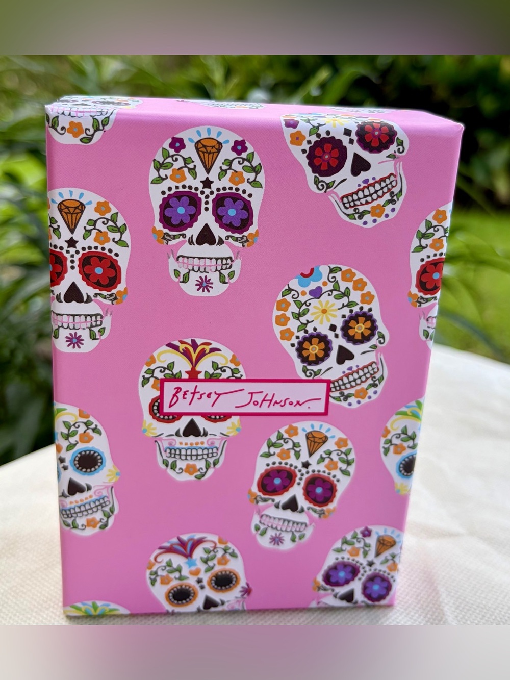NIB BETSEY JOHNSON Multicolor Rhinestone Sugar Skull Keychain and/or Bag Charm - Picture 5 of 6